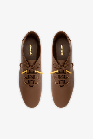 Liza Sneaker In Burnt Umber Leather