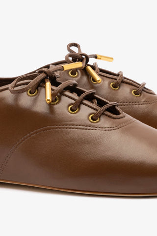 Liza Sneaker In Burnt Umber Leather