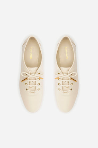 Liza Sneaker In Ivory Leather