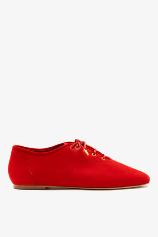 Liza Sneaker Scarlet Suede Sneakers Larroudé