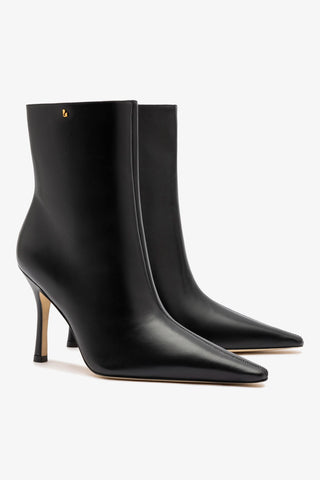 Mini Carine Boot In Black Leather Boot Larroudé