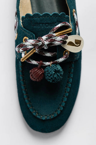 Cyprus Boat Shoe Deepsea Suede Loafer Larroudé
