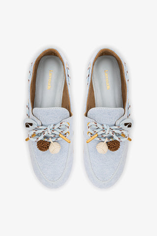 Cyprus Boat Shoe In Maya Denim