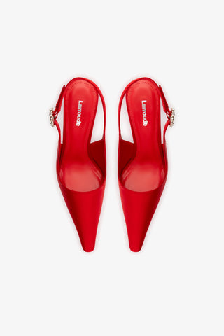 Carine Pump In Cherry Satin