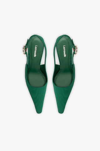 Carine Pump In Emerald Leather
