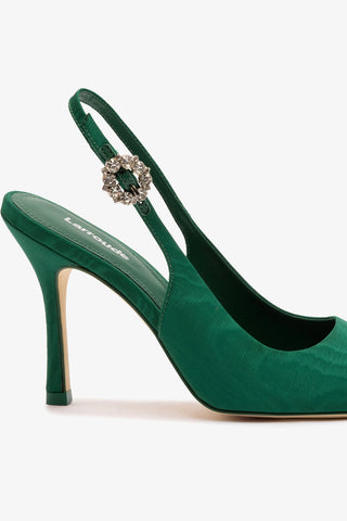 Carine Pump In Emerald Leather