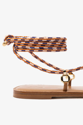 Antibes Flat In Caramel Leather