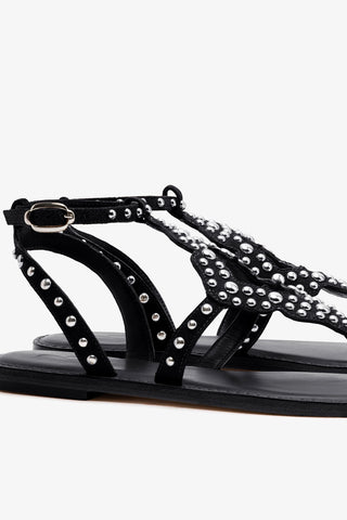 Fiorella Sandal In Black Suede