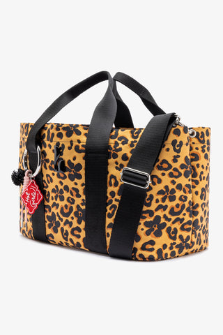 Americana Tote Bag In Leopard Jacquard