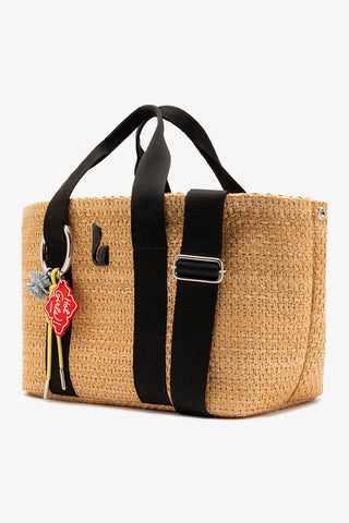 Americana Tote Bag In Natural Raffia