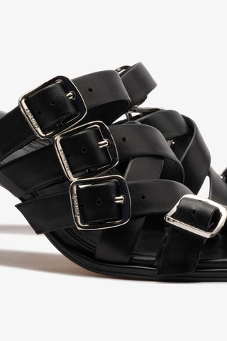 Patti Mule In Black Leather