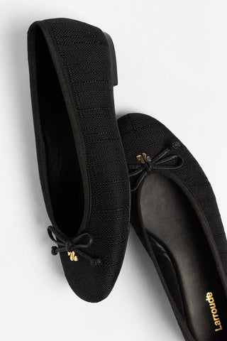 Pavlova Ballet Flat Black Raffia