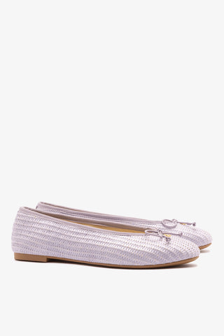 Pavlova Ballet Flat Iris Raffia Ballet Larroudé