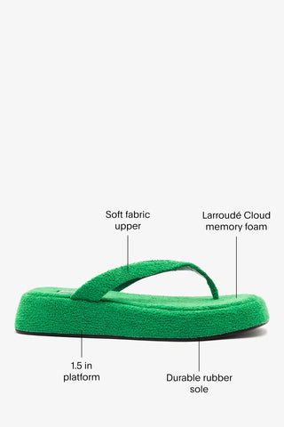 Roxy Thong Sandal Evergreen Mule Larroudé