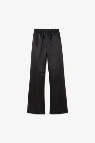 Sally Jogger Pant In Black Satin