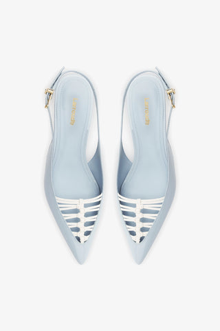 Nara Pump In Maya Patent Leather and White Leather