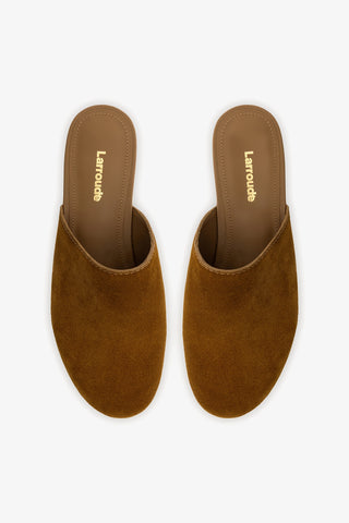 Miso Low Clog In Russet Suede