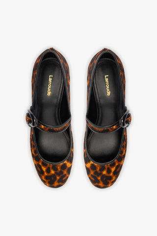 Verona Block Pump In Leopard Print Leather Pump Larroudé