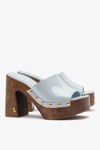 Larroudé x Kenneth Cole: Mule Maya Patent Leather Mule Larroudé x Kenneth Cole