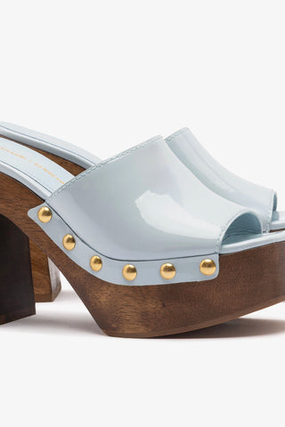 Larroudé x Kenneth Cole: Mule Maya Patent Leather Mule Larroudé x Kenneth Cole