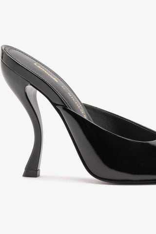 Larroudé x Nicolò B.: Malibu Mule Black Patent Leather Mule Larroudé x Nicolò Beretta