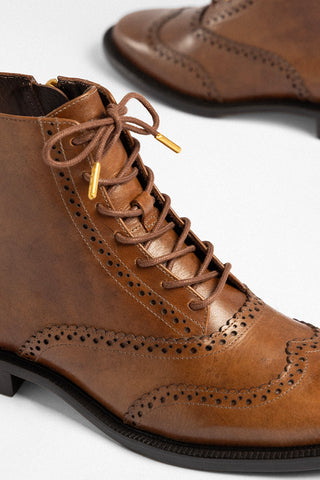 Freddie Boot Burnt Umber Leather