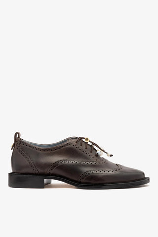 Ginny Loafer Brown Leather Loafer Larroudé