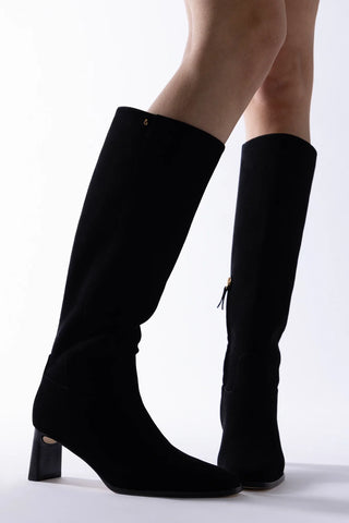 Alexis Boot Black Suede Boot Larroudé