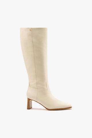 Alexis Boot Ivory Leather Boot Larroudé