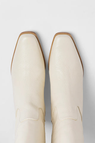 Alexis Boot Ivory Leather Boot Larroudé