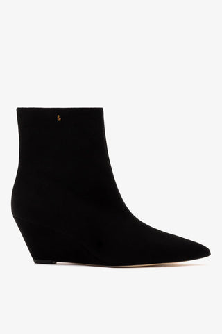 Loulou Boot Black Suede Boot Larroudé