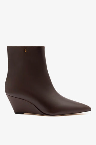 Loulou Boot Brown Leather Boot Larroudé