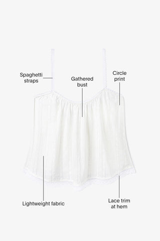 The Perfect Tank Top Striped White Cotton Top Sheridan Cox by Larroudé