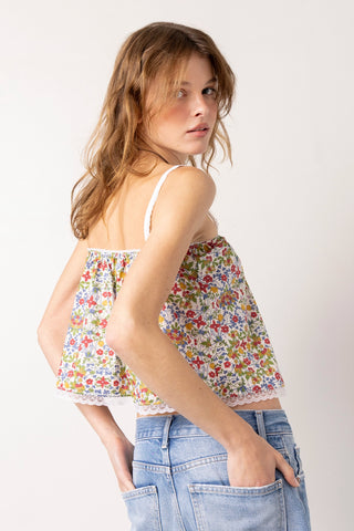 The Perfect Tank Top White Sardines Cotton Top Sheridan Cox by Larroudé