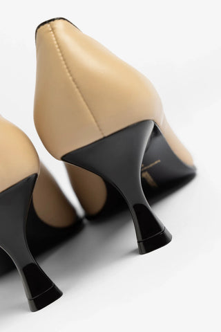 Cambon Pump Sand Leather Pump Larroudé