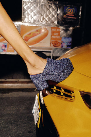 Miso Platform Clog In Midnight Funky Velvet