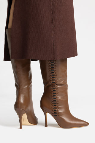 Kate Boot In Burnt Umber Leather