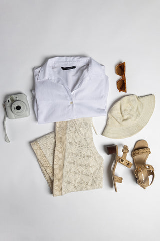 Milan Studs Block Sandal In Peanut Suede