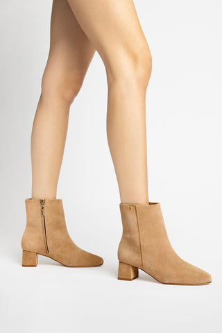 Mini Edie Boot In Peanut Suede