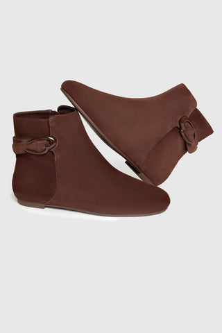 Mini Verona Boot In Brown Suede