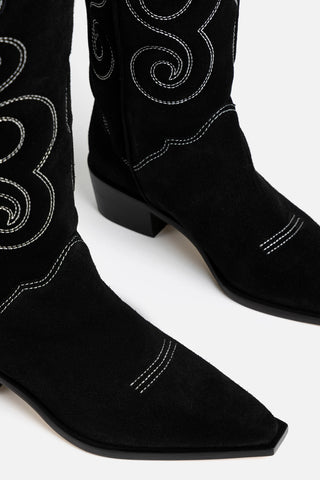 Paloma Boot In Black Suede