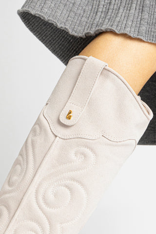 Paloma Boot In Mushroom Grey Suede