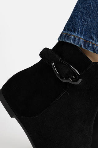 Mini Verona Boot In Black Suede