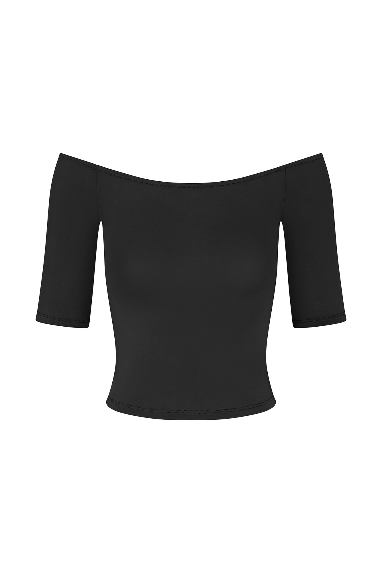 Carolyn Off The Shoulder Top in Luxe Cupro Jersey