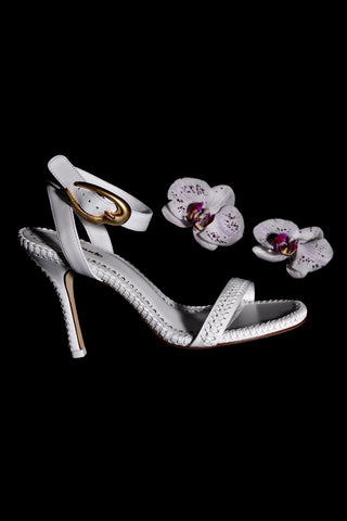 Verona Sandal In White Leather