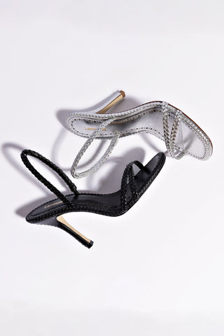 Annie Sandal In Black Leather