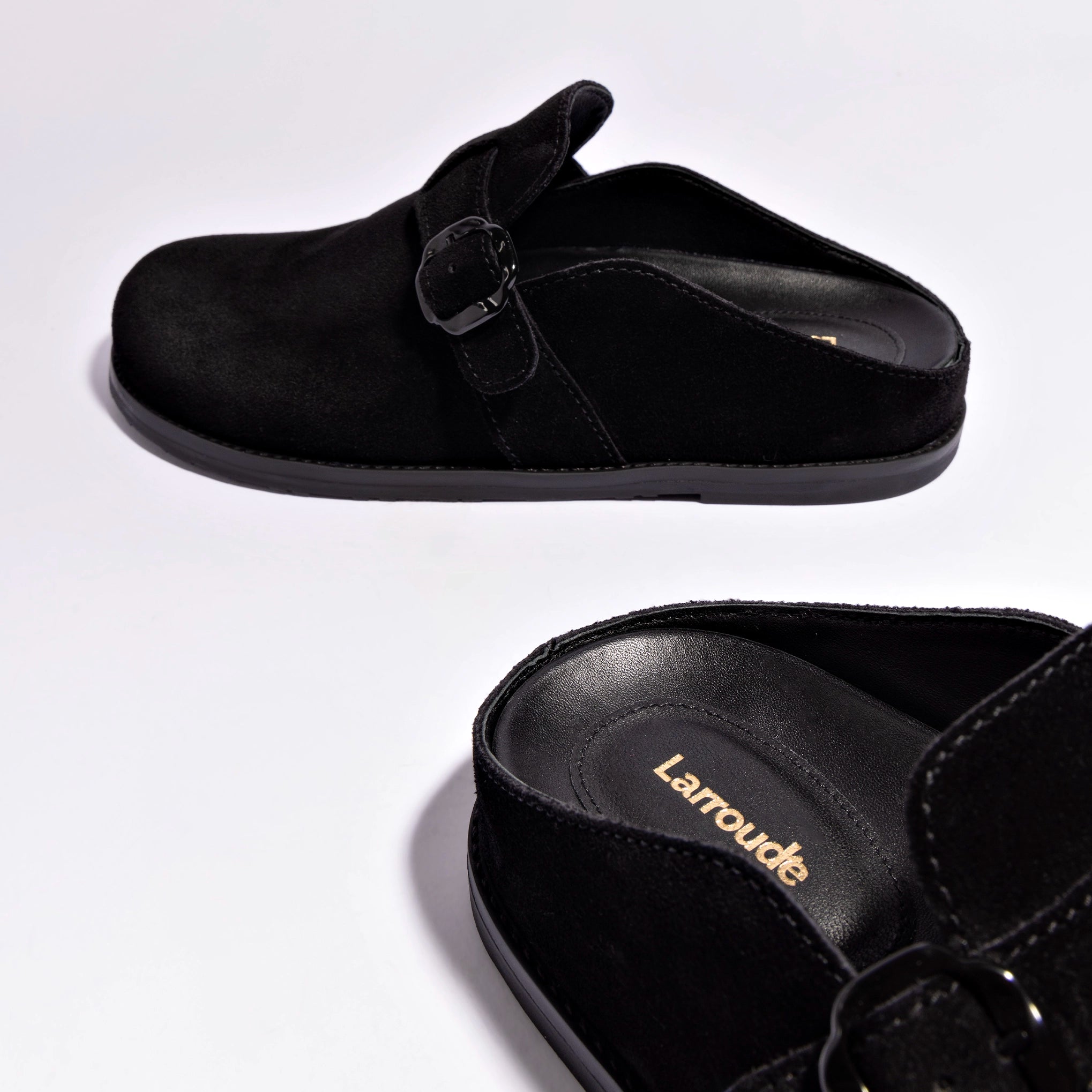 Milan Clog In Black Suede