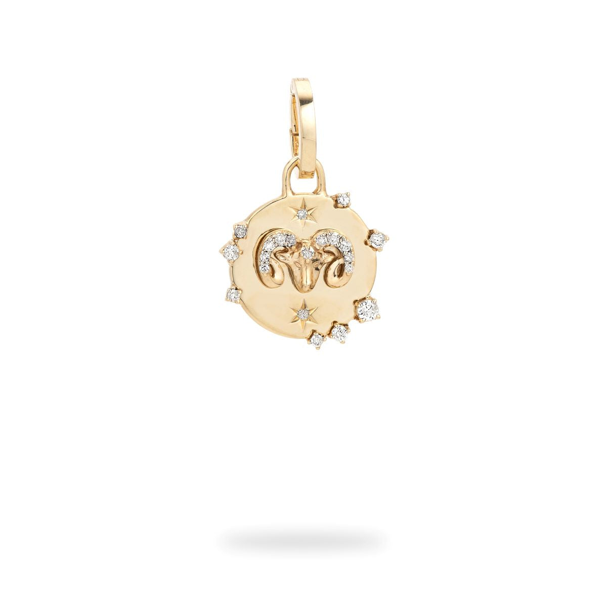 Zodiac Diamond Aries Hinged Charm