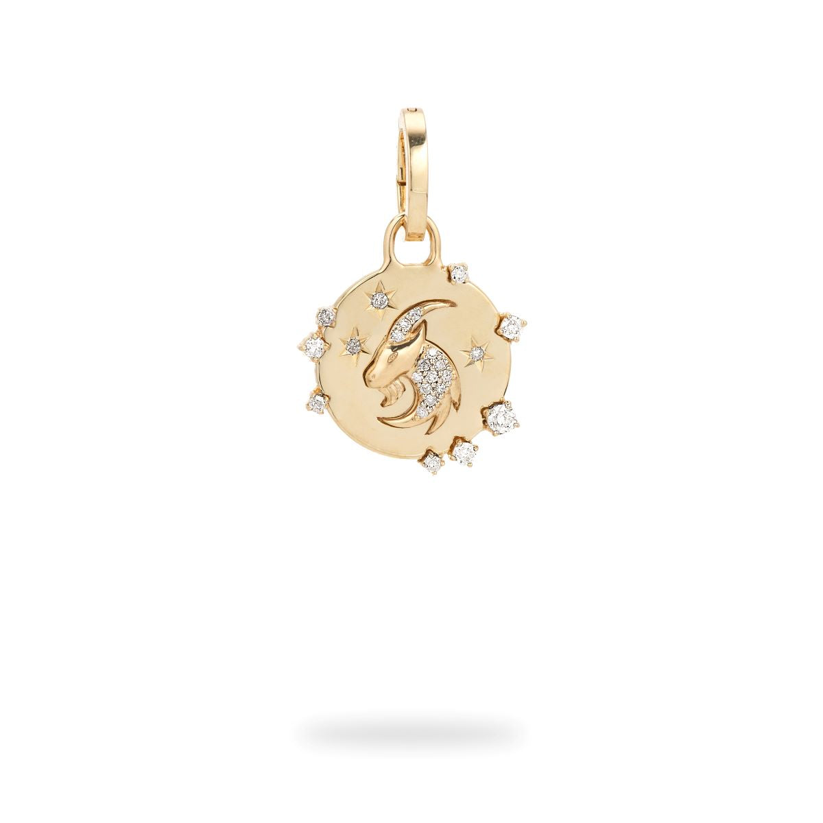 Zodiac Diamond Capricorn Hinged Charm