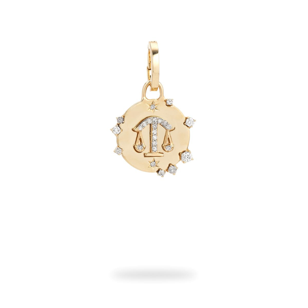 Zodiac Diamond Libra Hinged Charm